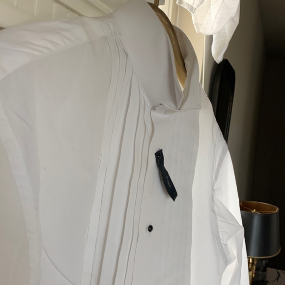 NEW Joseph & Feiss Tuxedo Shirt 16 34/35 - Picture 5 of 7